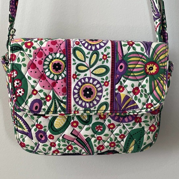 Vera Bradley Viva La Vera Rachel Colorful Crossbody Hipster Purse Handbag Bag - Picture 7 of 8